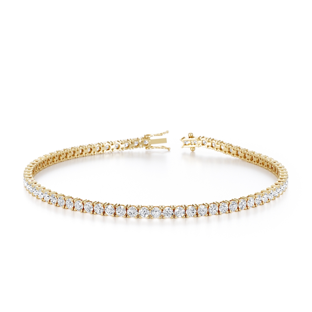 צמיד יהלומים עגולים