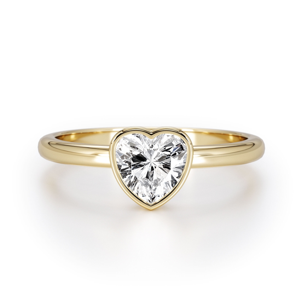 טבעת כוס לב